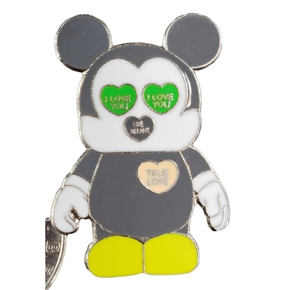 Disney Mickey Mouse Trading Pin Heart True Love Vinylmation Lapel Pin Brooch